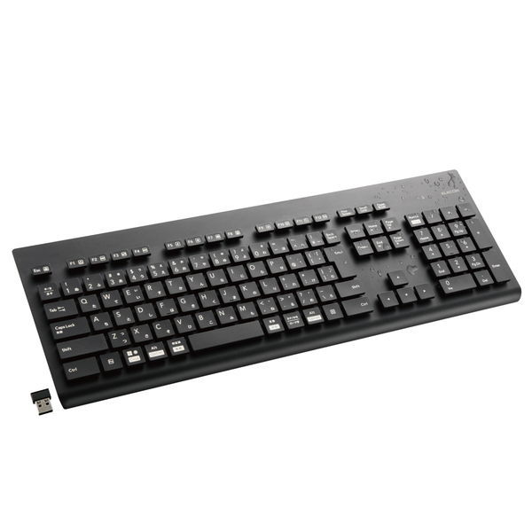 ELECOM ELECOM 洗える 抗菌 無線キーボード TK-WS02DMKBK（ブラック 