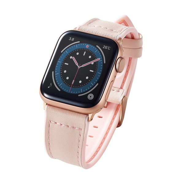 Apple Watch用 ハイブリッドレザーバンド AW-41BDLHVPN （ピンク）の商品画像