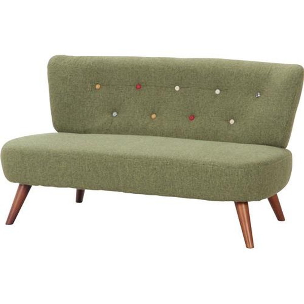 ソファ　リビングソファ　2人掛け　ソファー　フロアソファ　グリーン　ローソファ 座椅子 ソファー フロアソファ 2人掛けソファ リクライニング ソファ