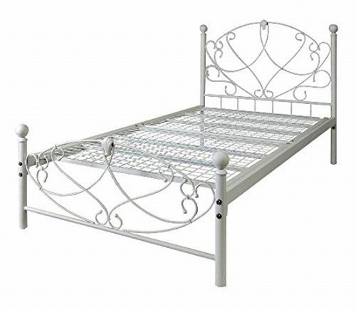 セレスティア ロートアイアンベッド シングル BSK-906S （ホワイト）の商品画像