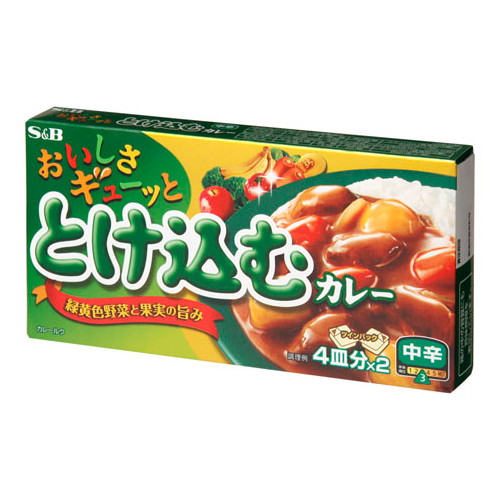 エスビー食品 おいしさギューッととけ込むカレー 中辛 140g×10個の商品画像