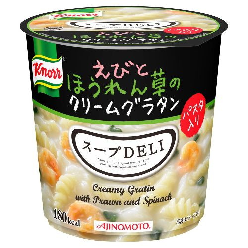 AJINOMOTO クノール スープDELI えびとほうれん草のクリームグラタン（容器入） 45.2g×6個 クノール スープの商品画像