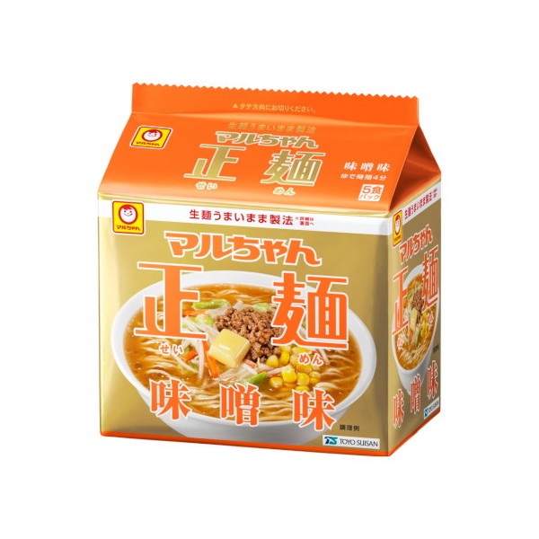 東洋水産 マルちゃん正麺 味噌味 （108g×5食）×6個（計30食） インスタントラーメン