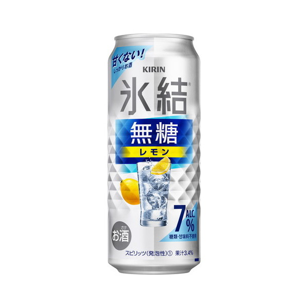 キリン 氷結 無糖 レモン Alc.7% 500ml缶 1ケース（24本）の商品画像