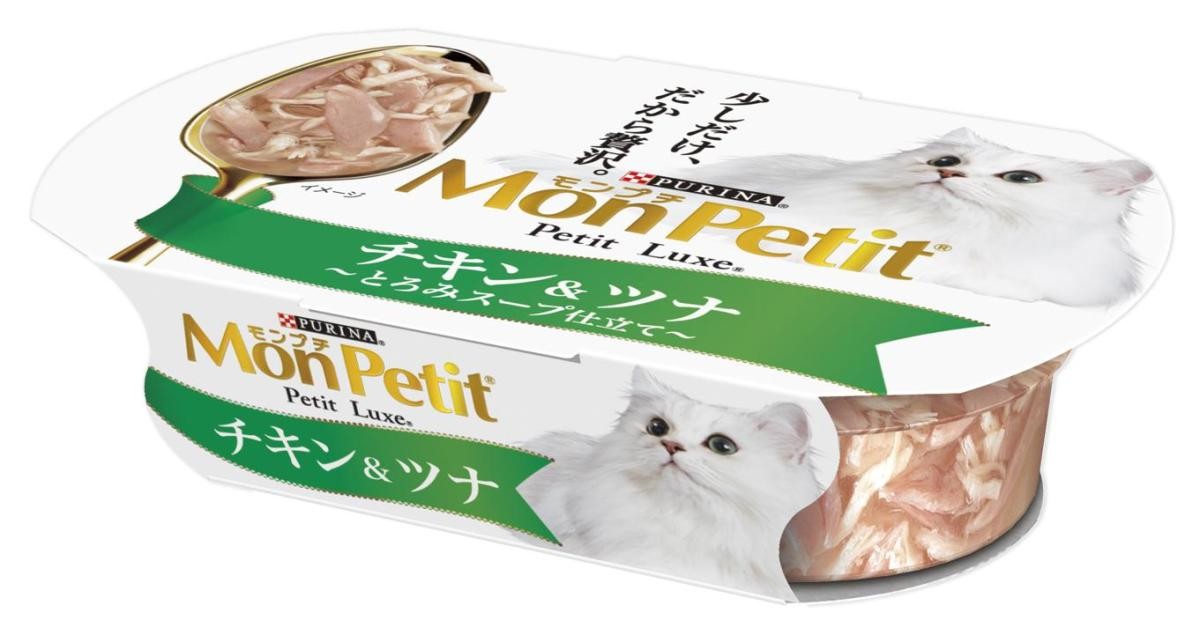 Nestle モンプチ プチリュクス カップ とろみスープ仕立て チキン＆ツナ 57g×1個 PURINA モンプチ 猫缶、ウエットフードの商品画像