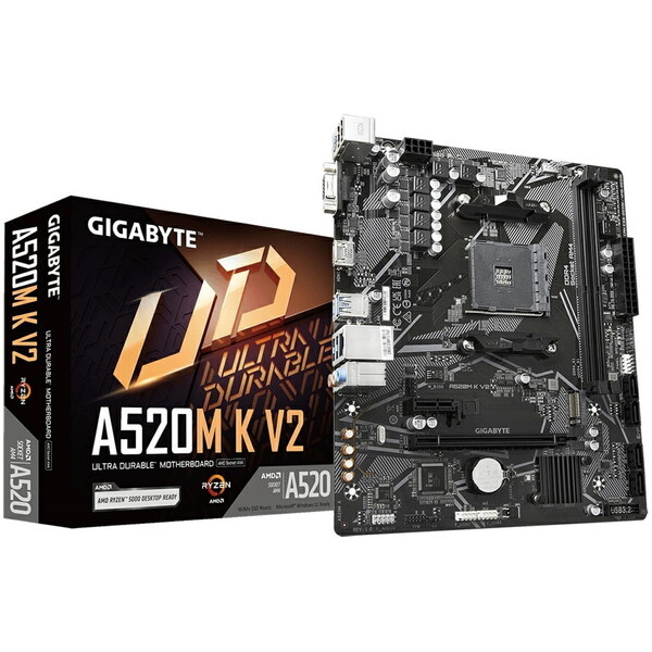GIGABYTE A520M K V2 マザーボード MicroATX [AMD A520チップセット搭載] MB6136の商品画像