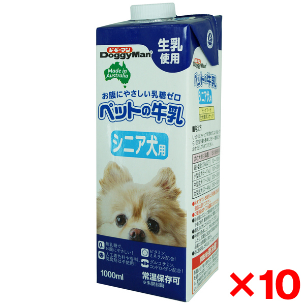 ドギーマン ペットの牛乳 シニア犬用 1000ml×10個の商品画像