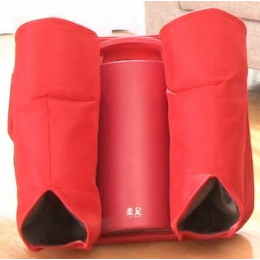 ツインズ 狙い揉み エアフットマッサージャー 柔足 TCH-001 FR（フレッシュレッド） マッサージ器の商品画像