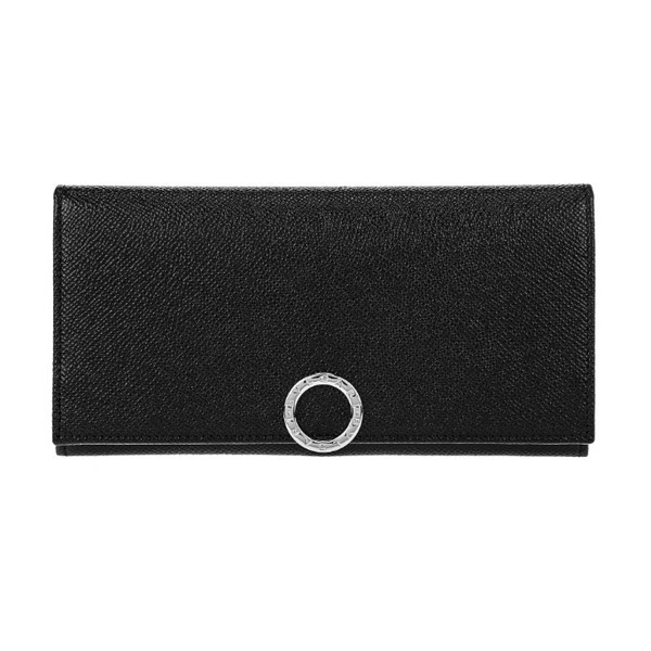 BVLGARI ブルガリブルガリ マン 二つ折り長財布 30398 （ブラック