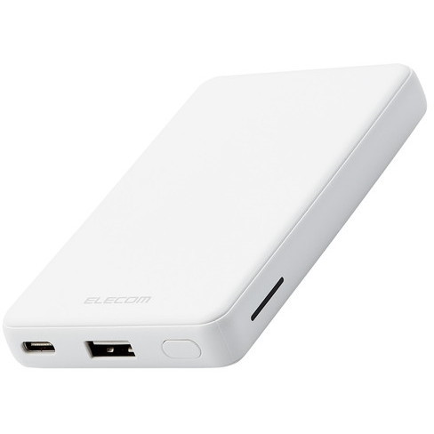 DE-C26-5000WH （C＋A 12W モバイルバッテリー 5000mAh ホワイト）の商品画像
