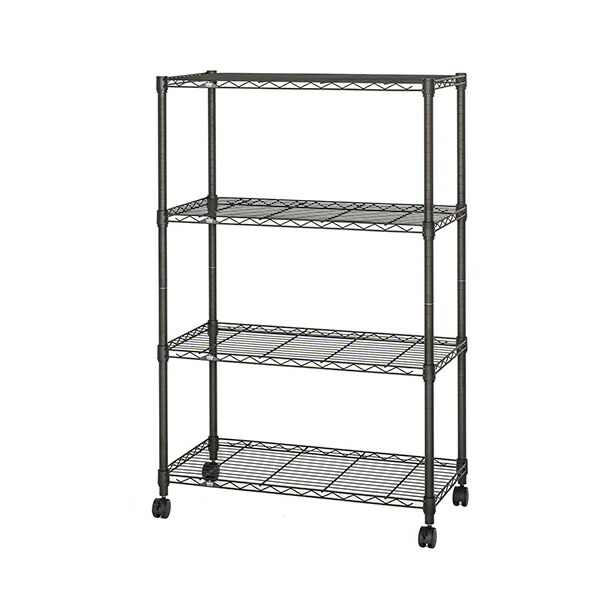 ルミナスノワールフリーラック 幅81cm 4段 奥行41cm NO8012-4の商品画像