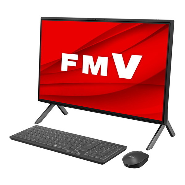 富士通 FMVF77H3B ブラック ESPRIMO デスクトップパソコン 23.8型/Win11 Home/DVDスーパーマルチ/Office搭載 Windowsデスクトップの商品画像