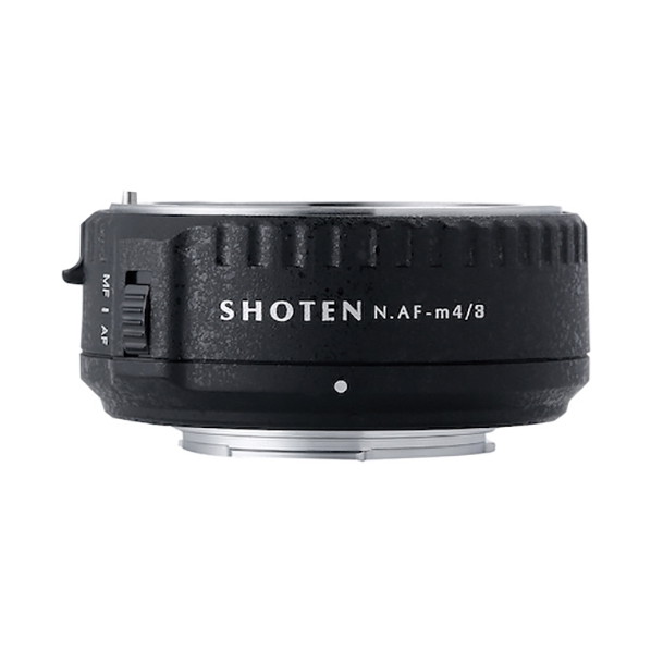 SHOTEN 電子マウントアダプター NAF-m43 （レンズ側ニコンF/ボディ側マイクロフォーサーズ）の商品画像