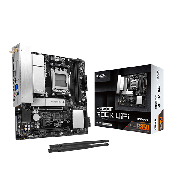 ASRock B850M Rock WiFi ブラック マザーボード PCパーツマザーボードの商品画像