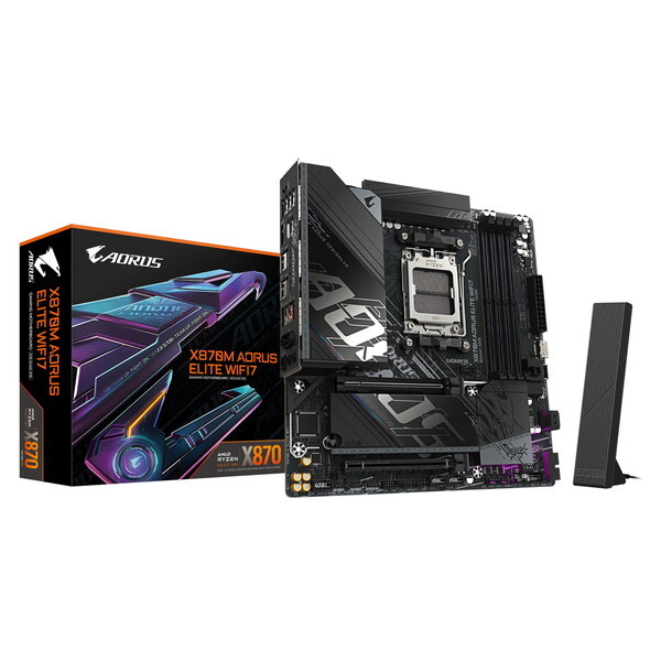 GIGABYTE X870M A ELITE WF7 ブラック マザーボードの商品画像