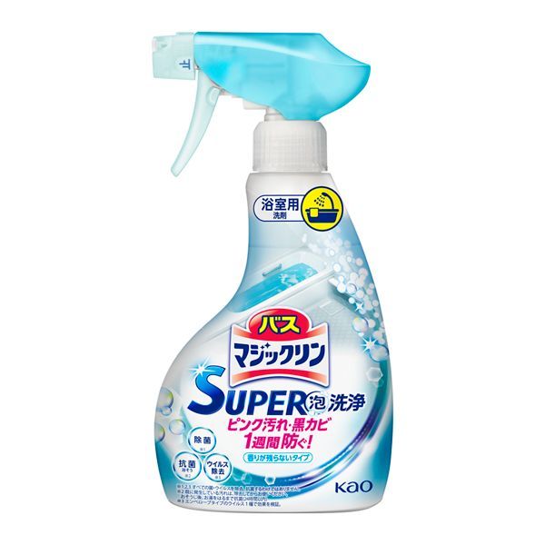 バスマジックリン SUPER泡洗浄 香りが残らないタイプ 本体 350ml×1個の商品画像