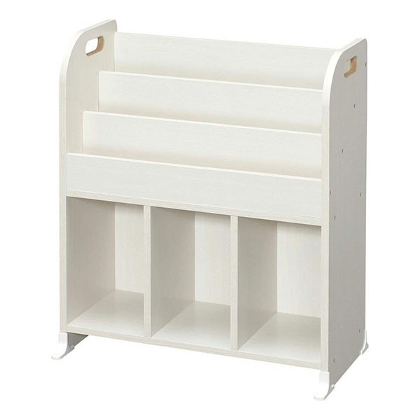 絵本ラック W637×D347×H753mm ER-6030 （オフホワイト）の商品画像