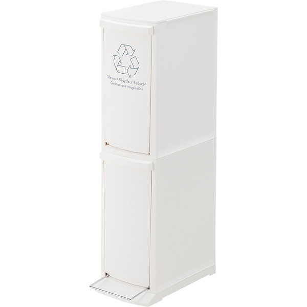 東谷 ダストボックス2D 20L LFS-932WH （ホワイト） ゴミ箱、ダストボックスの商品画像