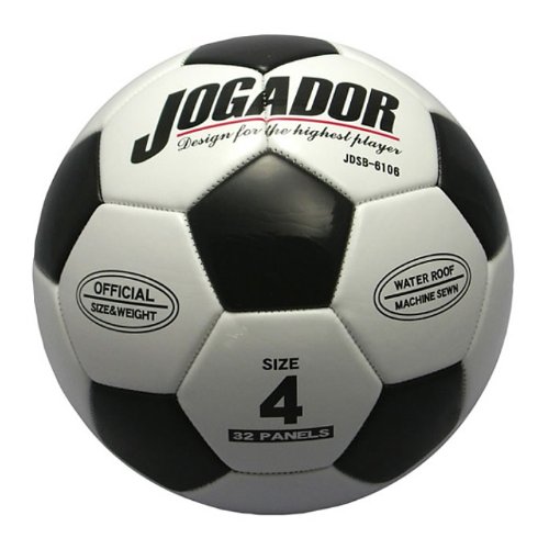 LEZAX ジョガドール サッカーボール 合成皮革 4号球 JDSB-6106 （ホワイト/ブラック） JOGADOR サッカーボールの商品画像