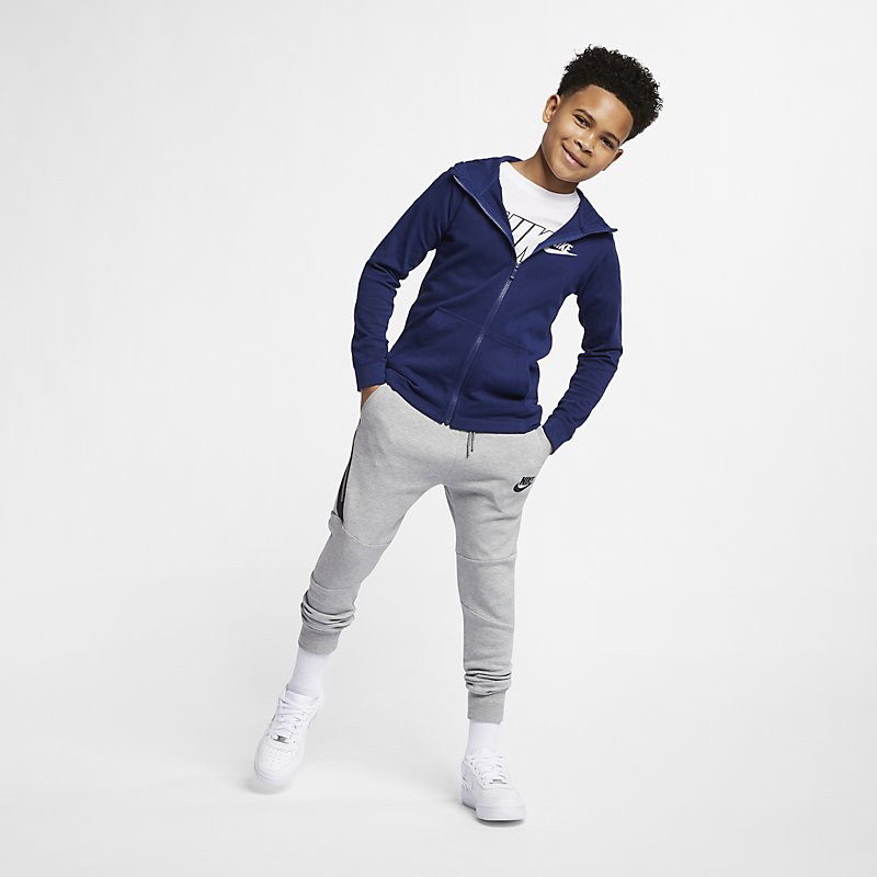  тренировочный парка Kids Junior девочка мужчина ребенок .../ Nike NIKE YTH полный Zip f-ti тренировочные брюки спорт одежда ребенок одежда 130-160cm /AA6628-478