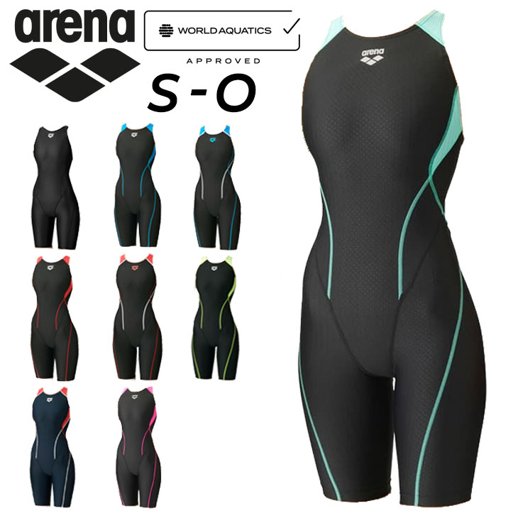  Arena swimsuit swim .. lady's FINA approval swim wear for competition arenasei free back spats ( put on . strap ) AQUA /ARN-2050W[ returned goods un- possible ]