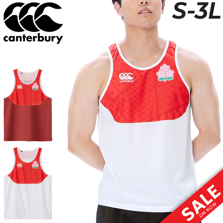  canterbury мужской майка регби canterbury тренировка спорт одежда . пот скорость .JAPAN Япония представитель Sakura Sakura мужчина без рукавов /RW33720JH[2023WF]