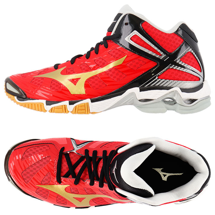  волейбол обувь мужской женский наш магазин оригинал цвет / Mizuno Mizuno WAVE LIGHTNING TYPE MID ограничение ue-b подсветка /V1GX201000-