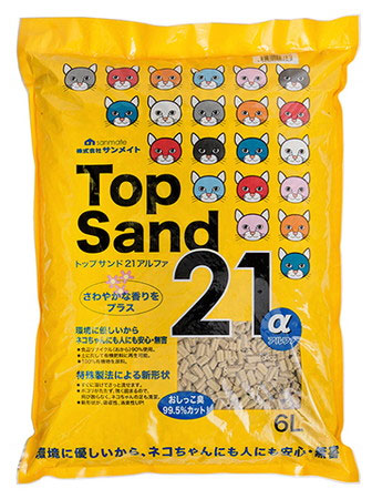 サンメイト トップサンド 21 α（アルファ） 6L×1個 猫砂の商品画像