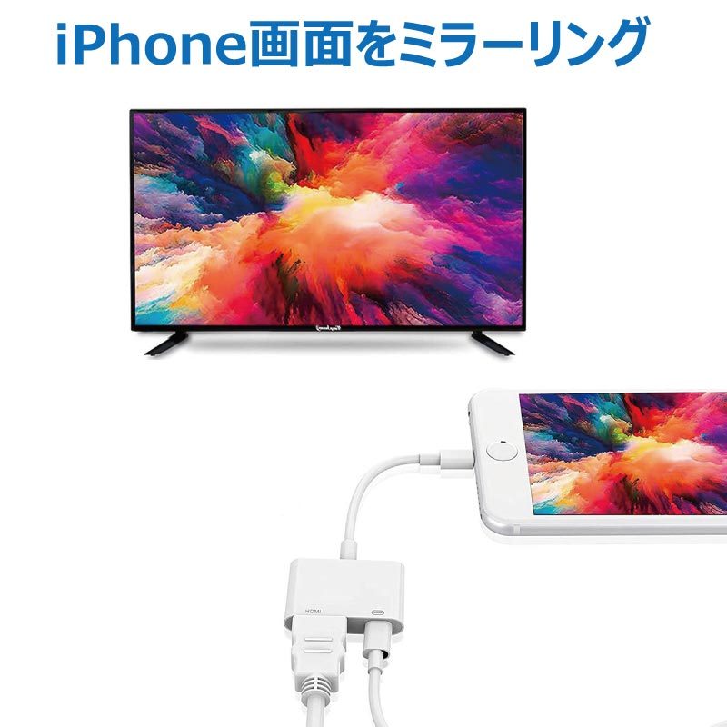 iPhone HDMI конверсионный адаптор телевизор мощность подсветка изменение кабель iOS iPad