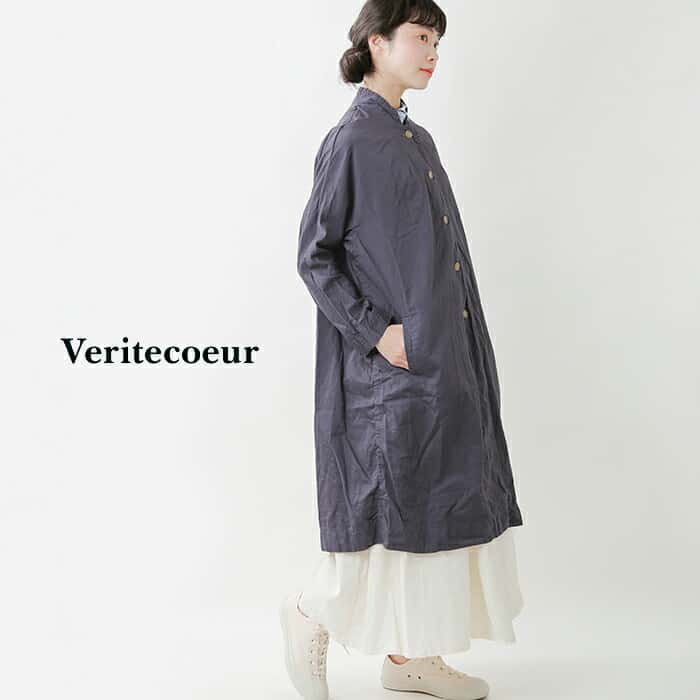 Veritecoeurvelite прохладный хлопок Arrow пальто st-022 женский 2024ss новый продукт 