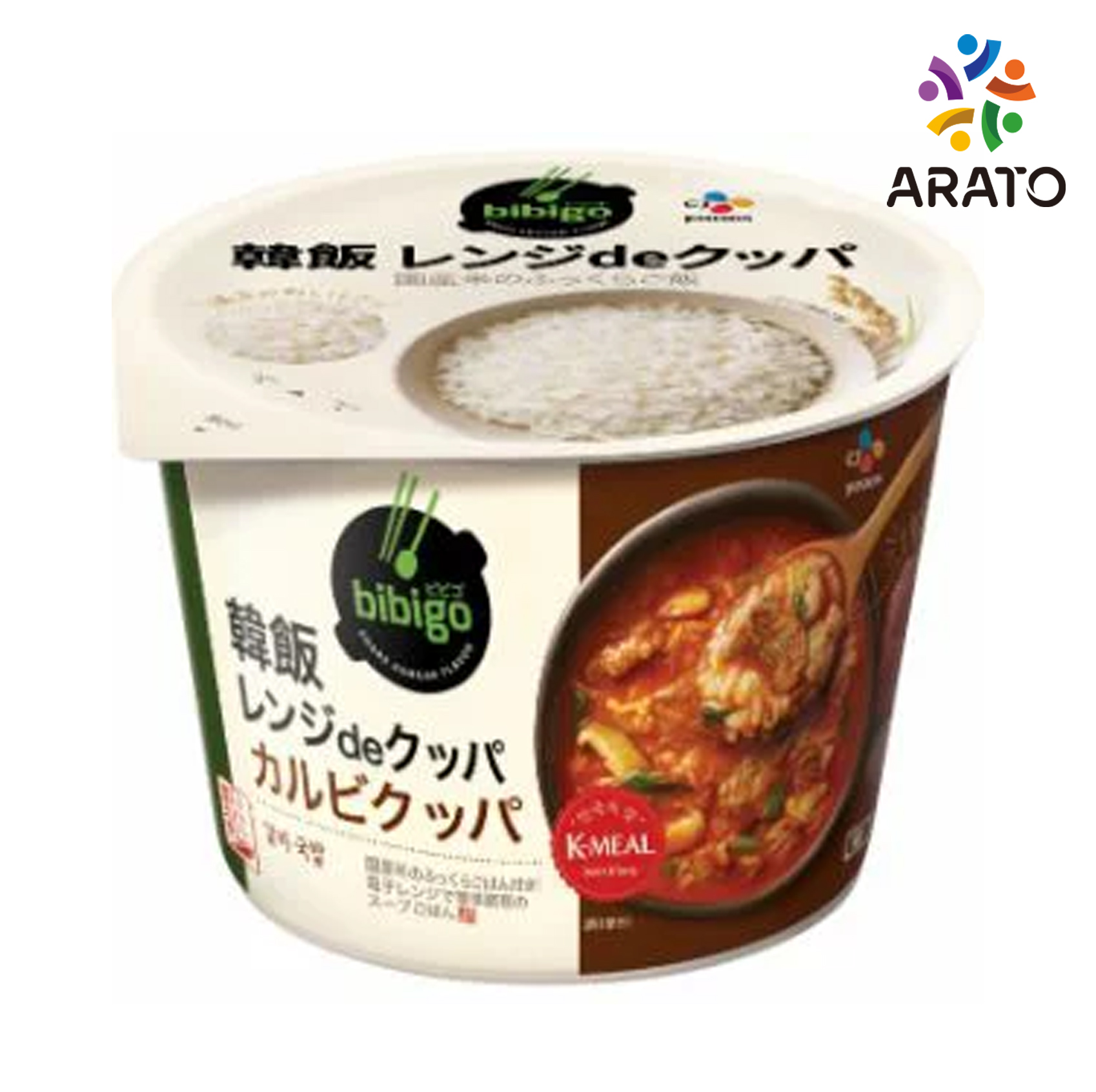 CJ FOODS bibigo 韓飯 レンジdeクッパ カルビクッパ 171.4g×1個 bibigo スープの商品画像