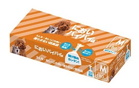 防臭袋 においバイバイ袋 ペット用 Ｍサイズ 180枚入り ゴミ袋の商品画像