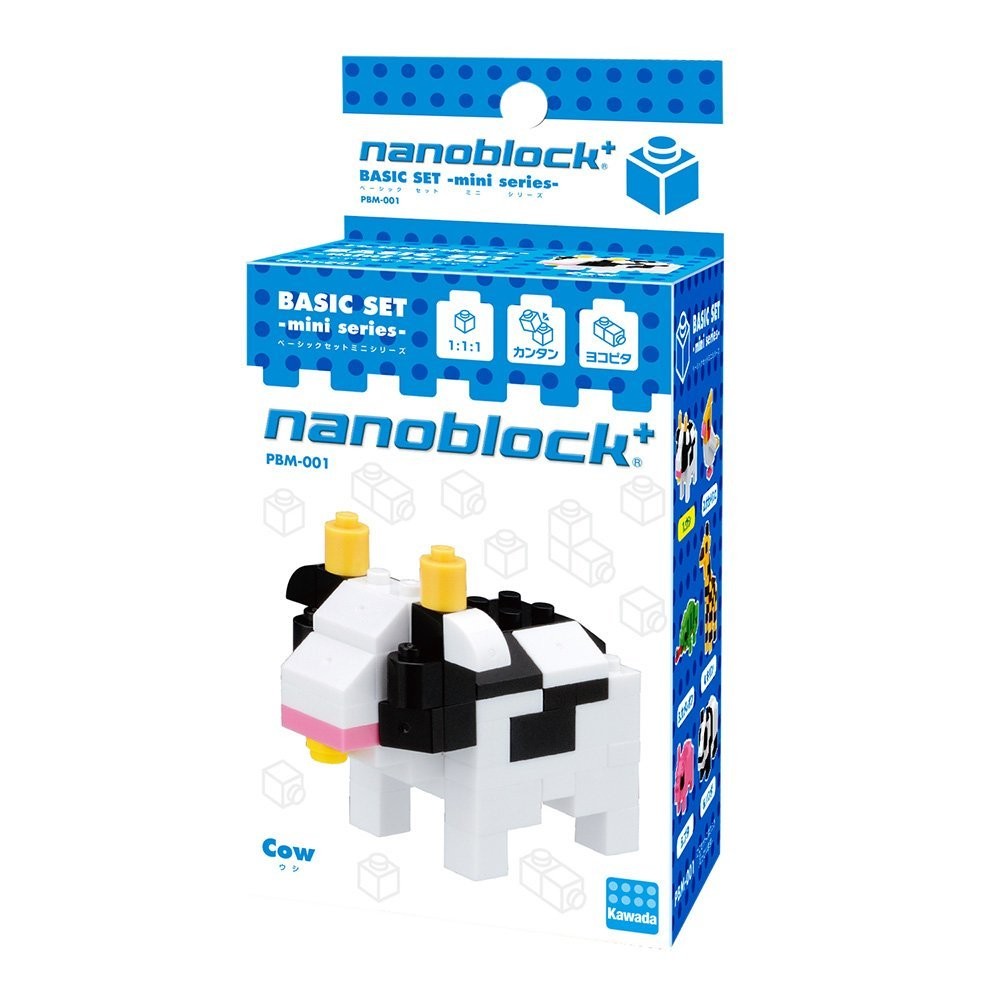 カワダ ナノブロックプラス ベーシックシリーズ ウシ PBM-001 nanoblock ブロックの商品画像