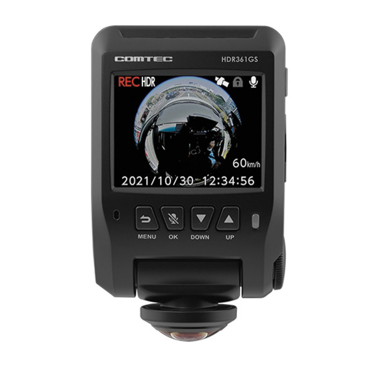 コムテック COMTEC HDR361GS 360度全方位ドライブレコーダー GPS 日本製 {HDR361GS [1186]} ドライブレコーダー本体の商品画像