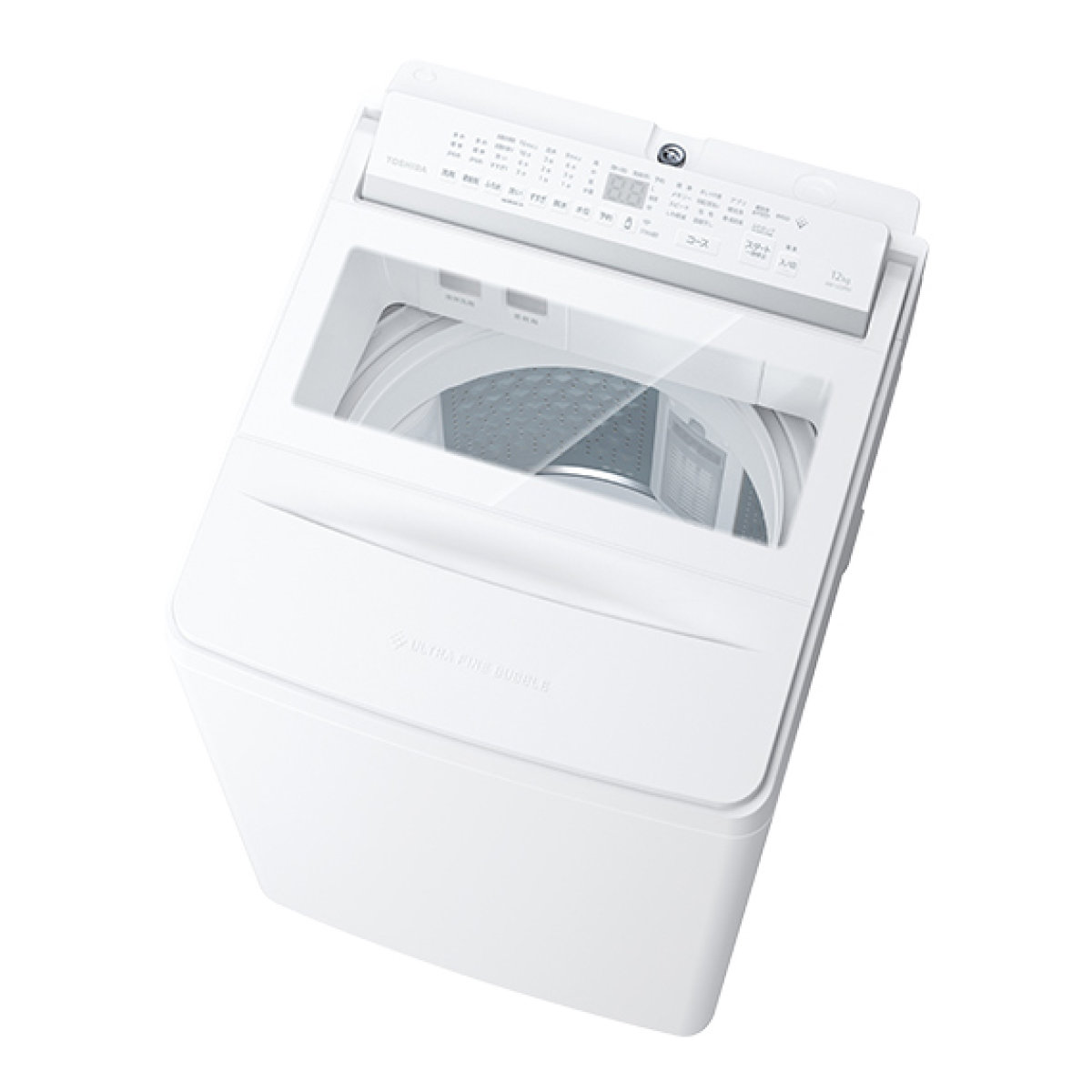 TOSHIBA ZABOON 全自動洗濯機（インバーター洗濯機） AW-12DPB5（W