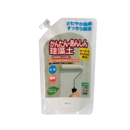 フジワラ化学 かんたんあんしん珪藻土 ホワイト 1500gの商品画像