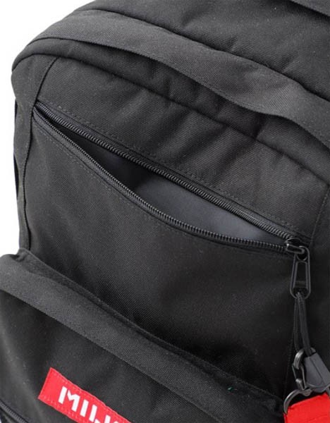  rucksack the cheapest coupon equipped Milkfed Father's day present backpack MILKFED black black high capacity going to school commuting W ZIP BACKPACK BAR 103202053019