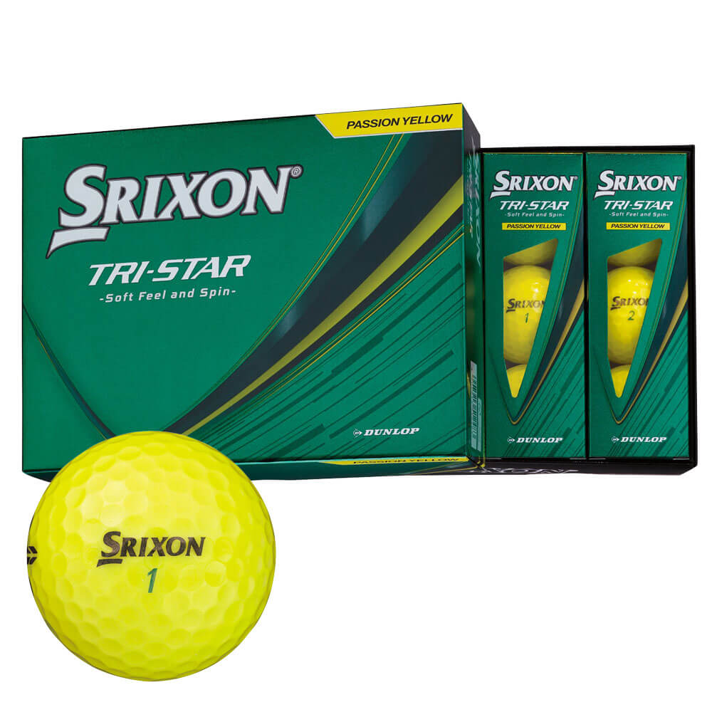 DUNLOP スリクソン TRI-STAR（プレミアムパッションイエロー） 2026年モデル 1ダース SRIXON ゴルフボールの商品画像