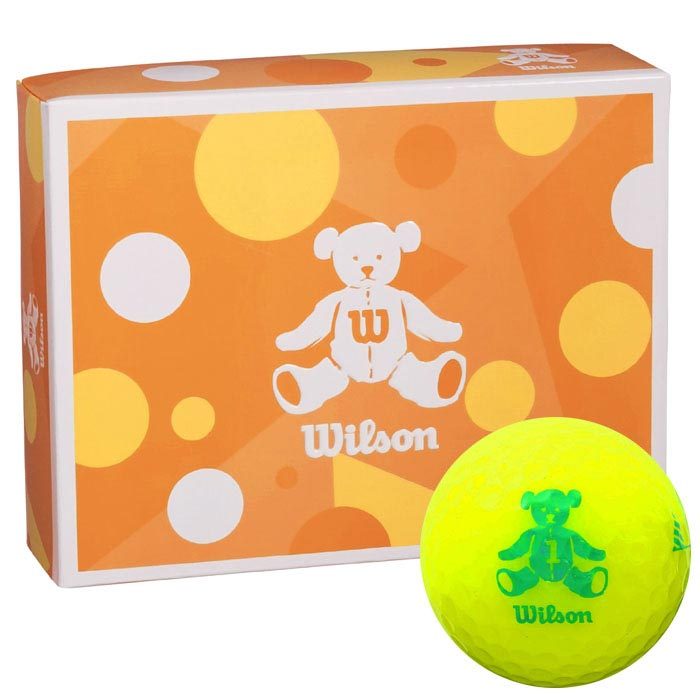 Wilson WILSON BEAR4 レディスゴルフボール （イエロー） 37334 1ダース WILSON BEAR ゴルフボールの商品画像