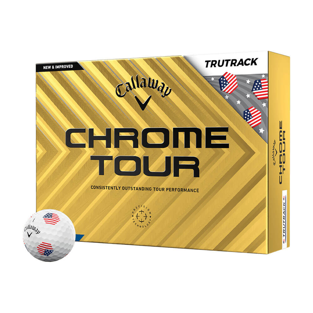 Callaway CHROME TOUR USA TRUTRACK USA （ホワイト） 2024年モデル 1ダース CHROME TOUR ゴルフボールの商品画像