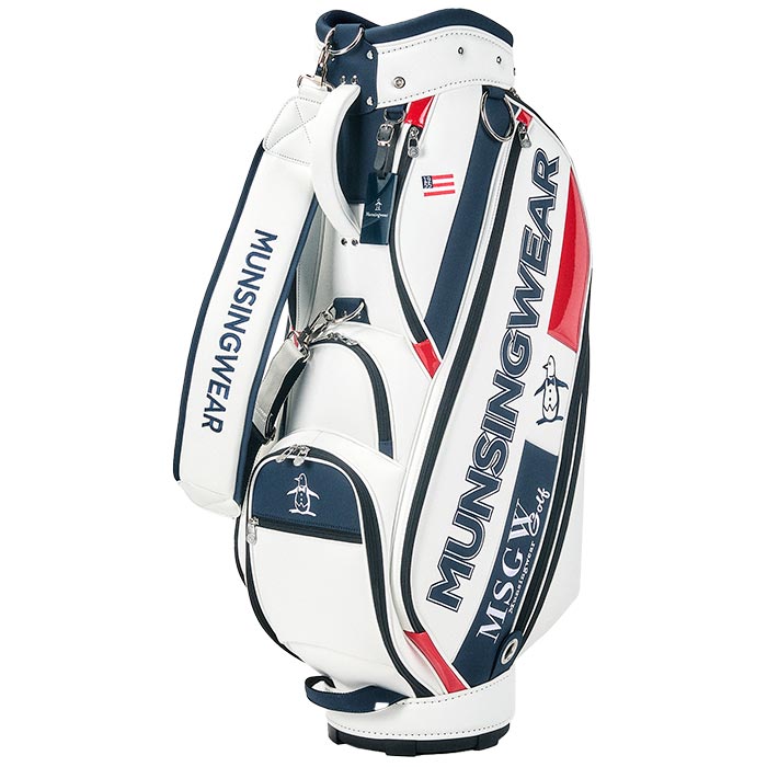 Munsingwear 9.5型ビッグロゴキャディバッグ MG4FCB05M WH00（ホワイト）の商品画像