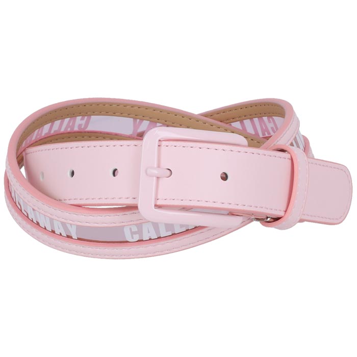  price cut goods Callaway lady's Logo print clear belt C23192203 1090 pink 2023 year of model Golf wear 64%OFF special price have .. Golf 