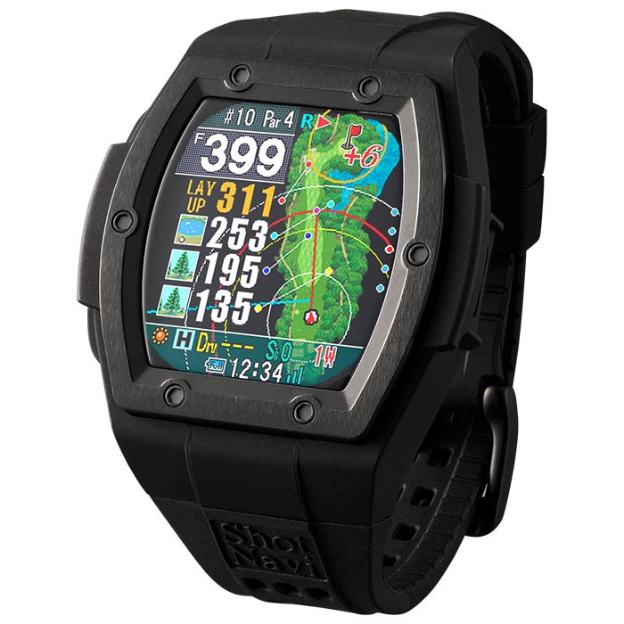 ShotNavi ショットナビ Shot Navi Crest（ブラック/ブラック） ゴルフ