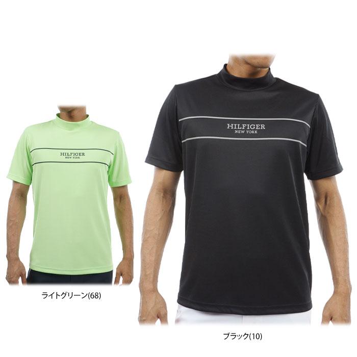 トミーヒルフィガーゴルフ パネルストライプ 半袖モックネックシャツ THMA420の商品画像