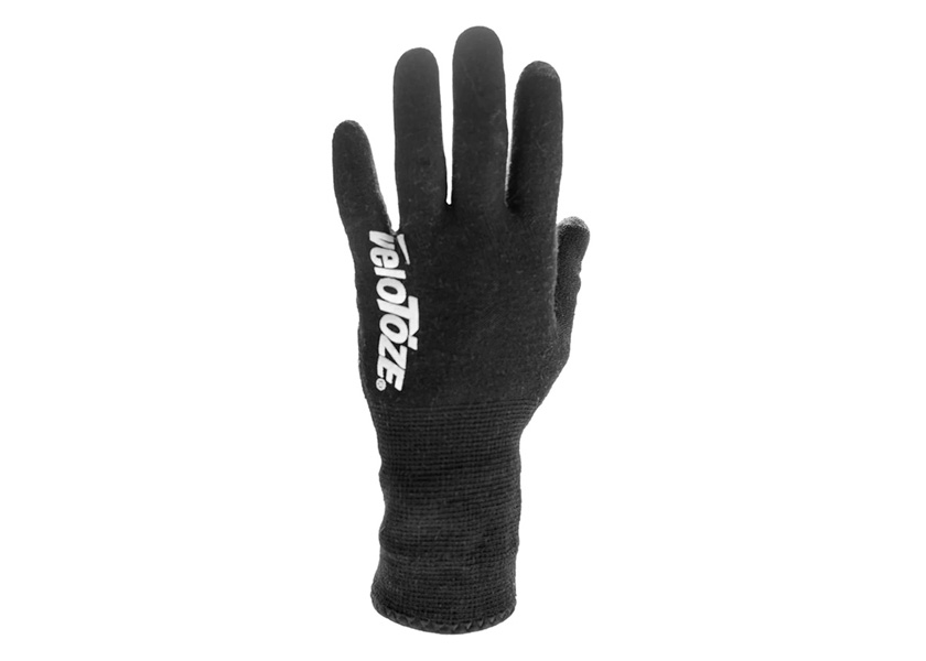 Velotozeveroto-ze knitted water proof glove BLK waterproof knitted glove black bicycle free shipping one part region is excepting 