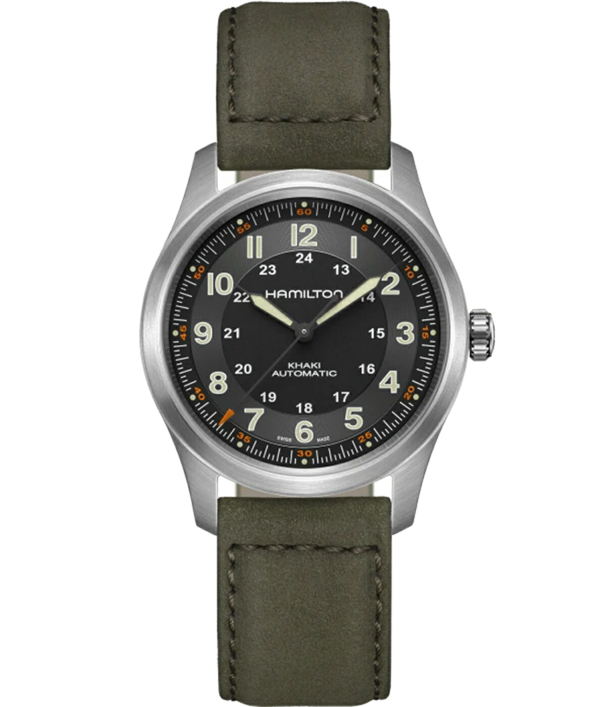 HAMILTON KHAKI FIELD TITANIUM AUTO H70205830 （ブラック）