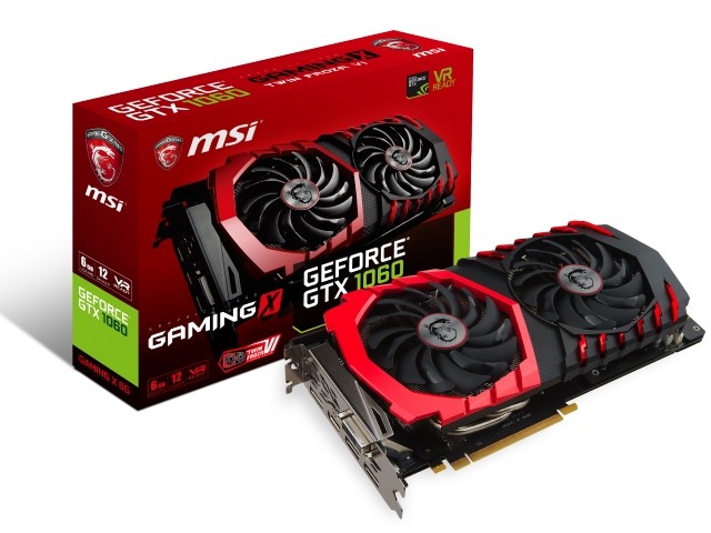 MSI GeForce GTX 1060 GAMING X 6G グラフィックボード、ビデオカード