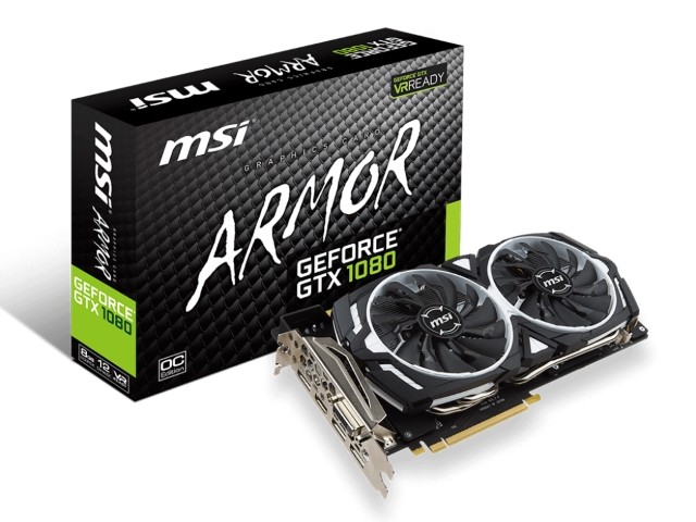 MSI GTX 1080 ARMOR 8G OC グラフィックボード、ビデオカード - 最安値