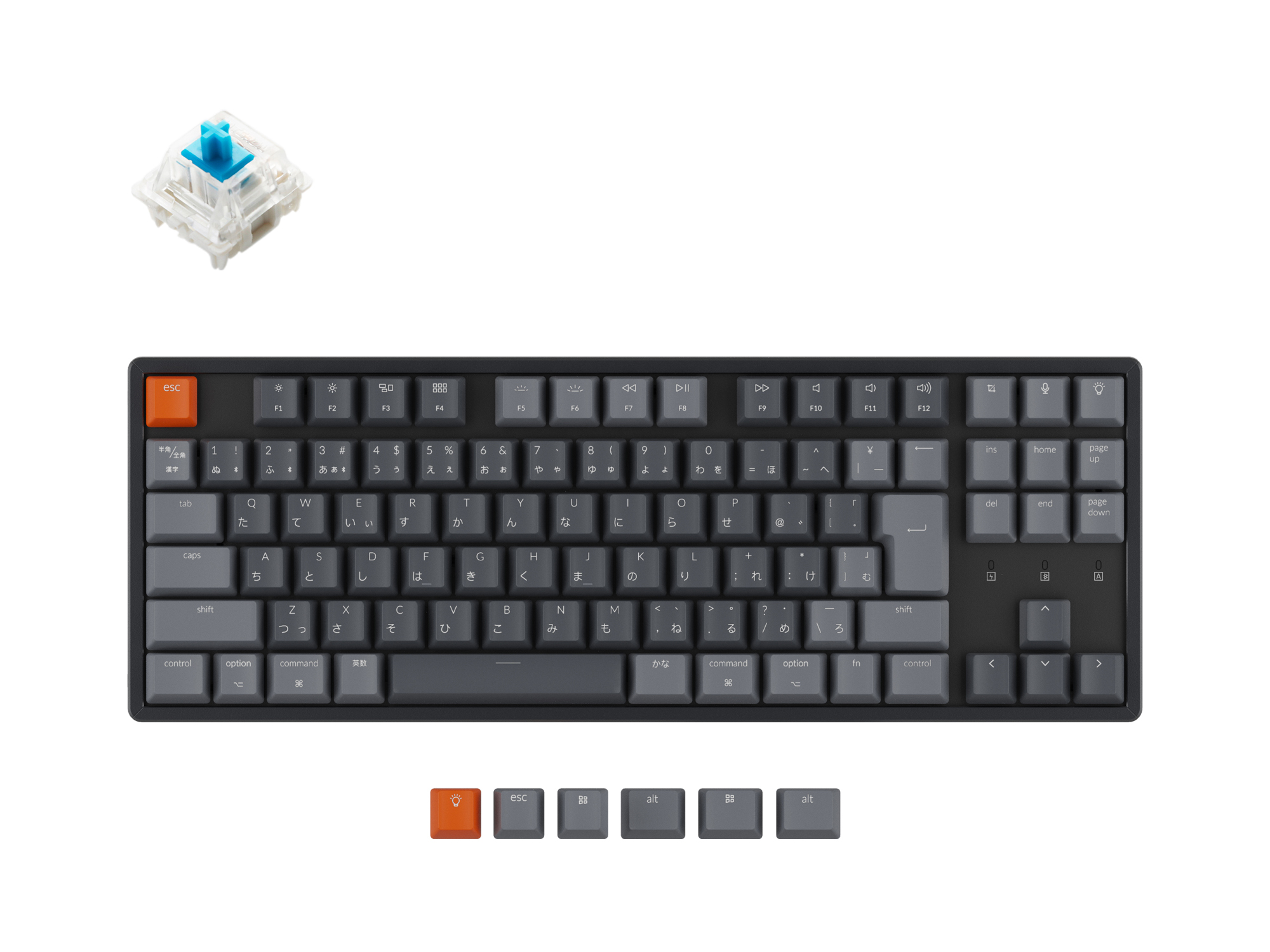 Keychron K15pro 75% 赤軸 RGB キーボード
