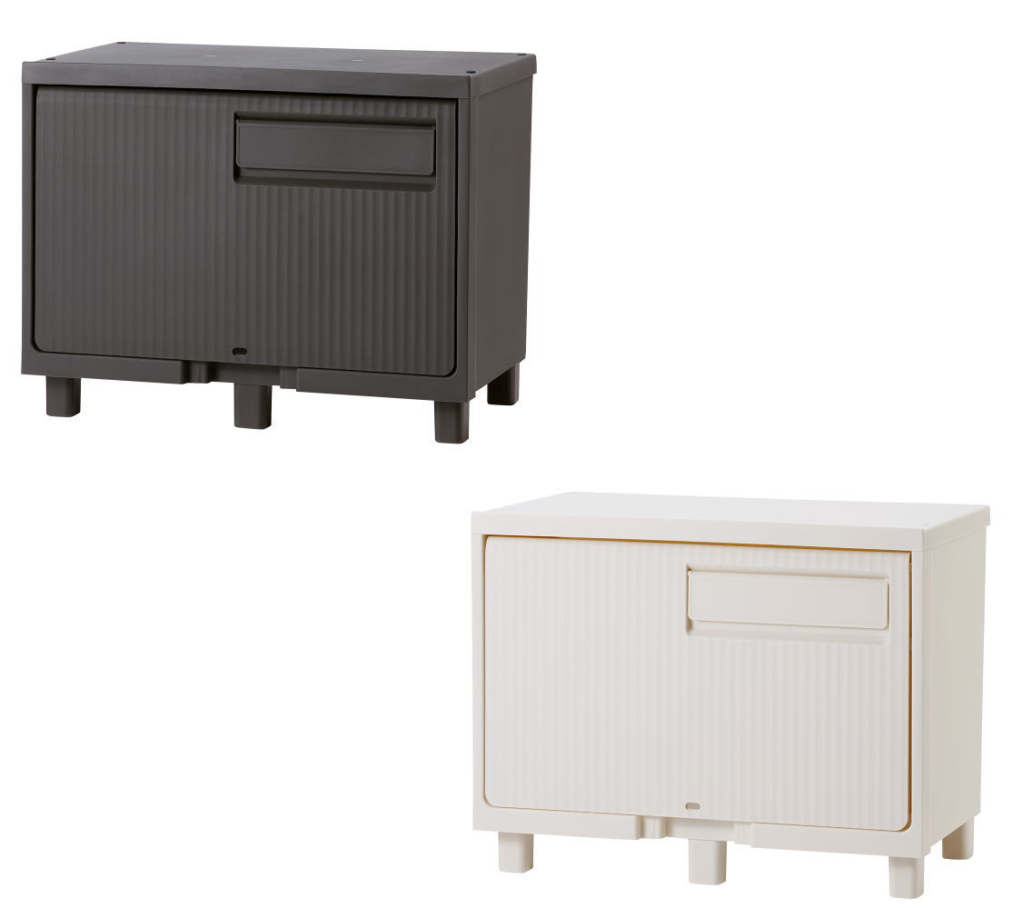 TENMA 積み重ねても受け取れる宅配ボックス 110015938 （ダークグレー）の商品画像